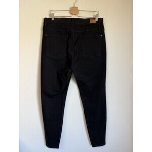 Lucky Brand Ava Black Mid Rise Boot Cut Jeans Size 12/31 Goth Western Boho Rodeo